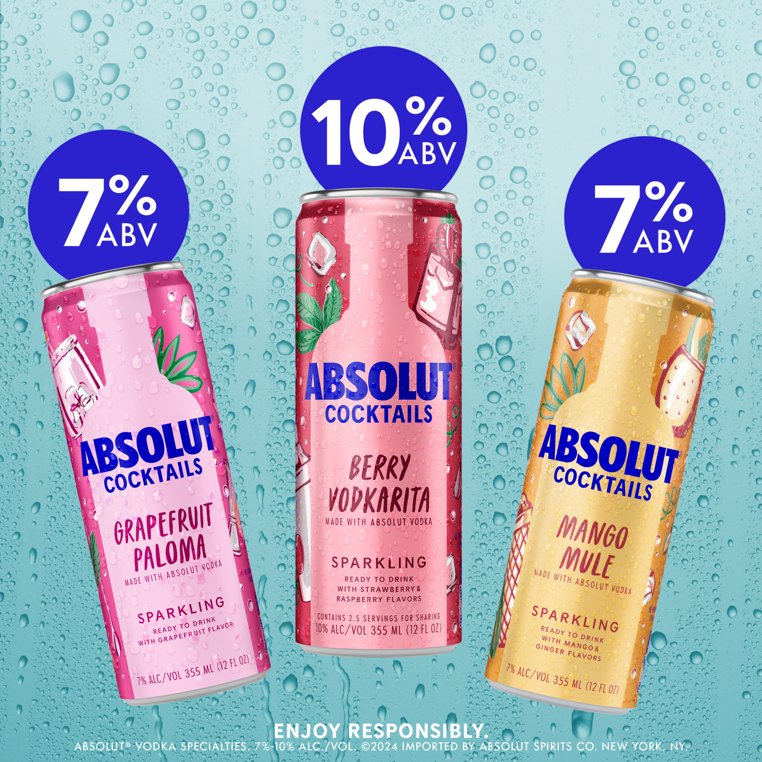 slide 8 of 8, Absolut Berry Vodkarita Ready To Drink Sparkling Cocktail Can, 4 ct; 355 ml