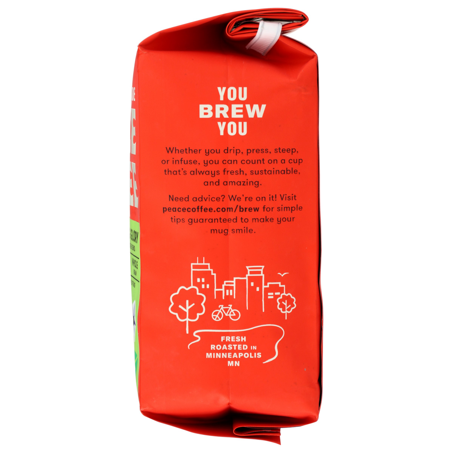 slide 2 of 3, Peace Coffee Organic Morning Glory Light Roast Whole Bean Coffee - 12 oz, 12 oz