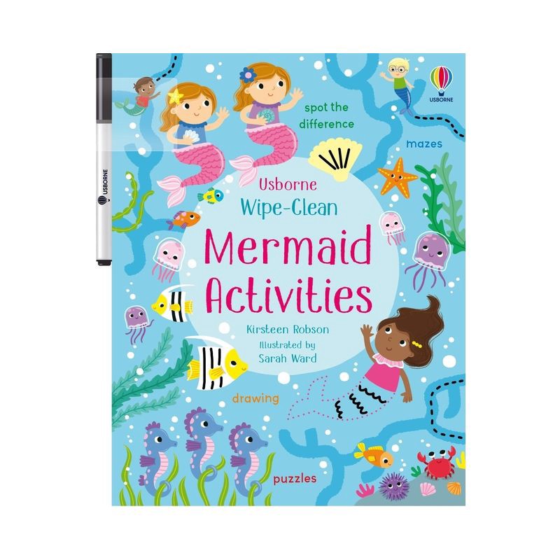 slide 1 of 1, Usborne Books Wipe-Clean Mermaid Activities - (Wipe-Clean Activities) by Kirsteen Robson (Paperback), 1 ct