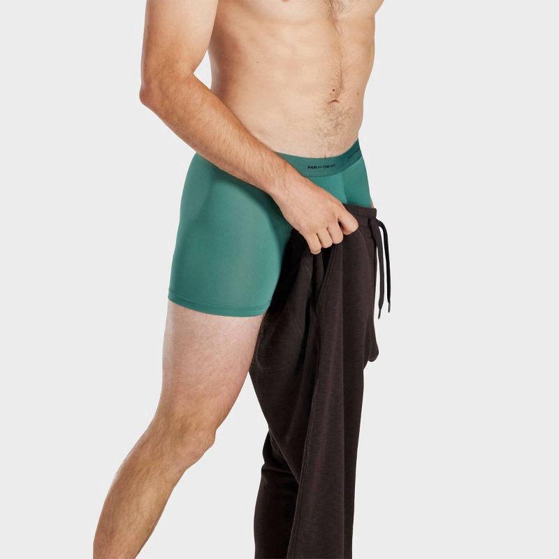 Pair of Thieves Men's Quick Dry Boxer Briefs 3pk - Green L: Mid Rise ...
