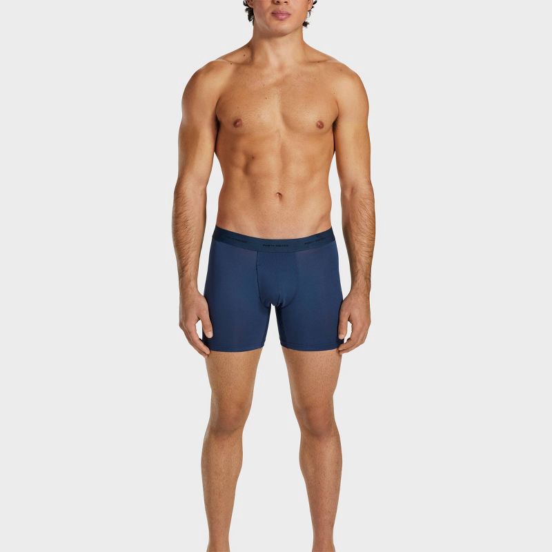 slide 3 of 9, Pair of Thieves Men's Quick Dry Boxer Briefs 3pk - Navy Blue M: Mid Rise, Knit, Full Waistband Elastic, 3 ct