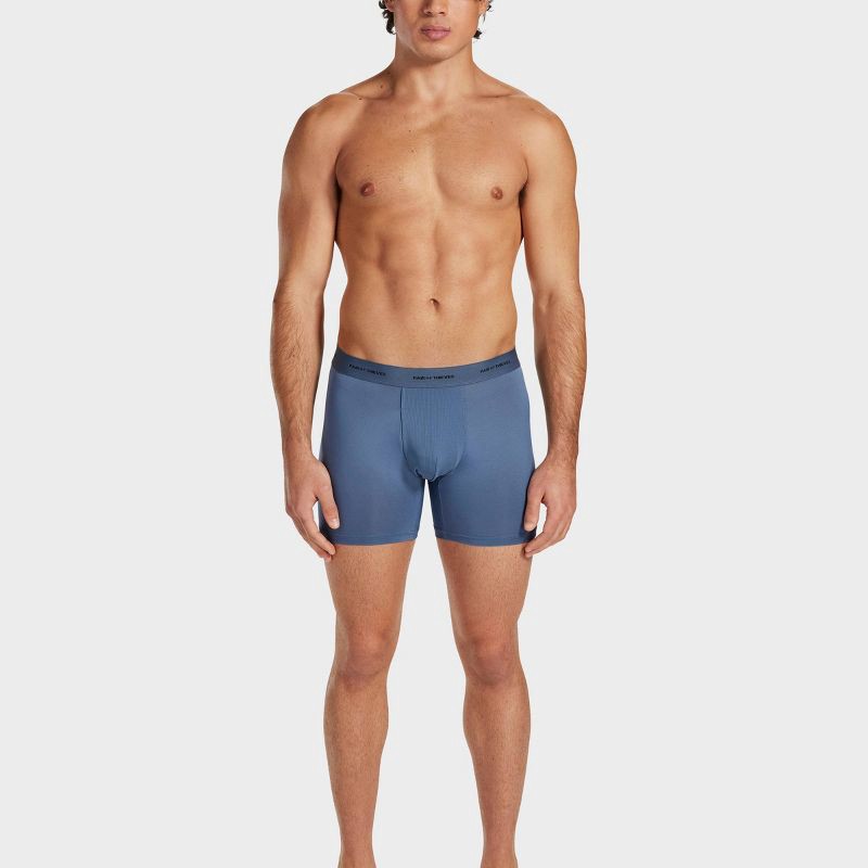 slide 8 of 9, Pair of Thieves Men's Quick Dry Boxer Briefs 3pk - Navy Blue L: Mid Rise, Full Waistband Elastic, Machine Washable, 3 ct