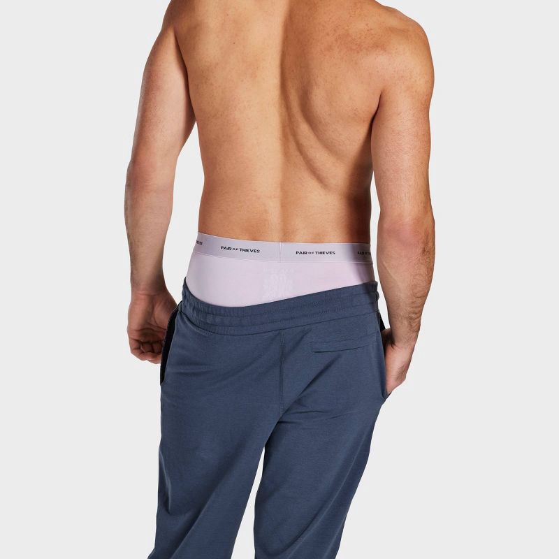slide 4 of 9, Pair of Thieves Men's Quick Dry Boxer Briefs 3pk - Lavender M: Mid Rise, Knit, Solid Pattern, 3 ct