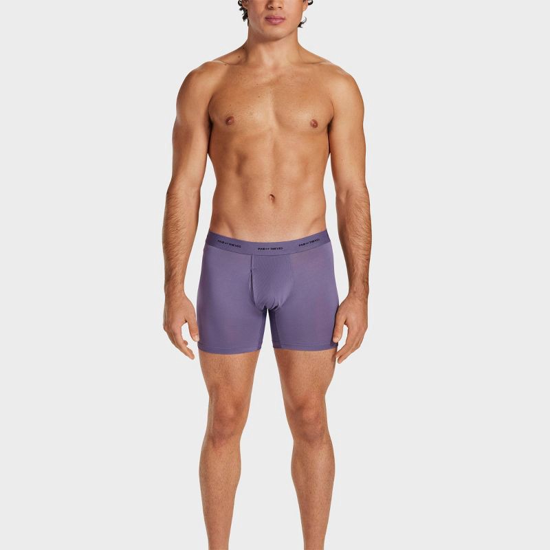 slide 6 of 9, Pair of Thieves Men's Quick Dry Boxer Briefs 3pk - Lavender M: Mid Rise, Knit, Solid Pattern, 3 ct