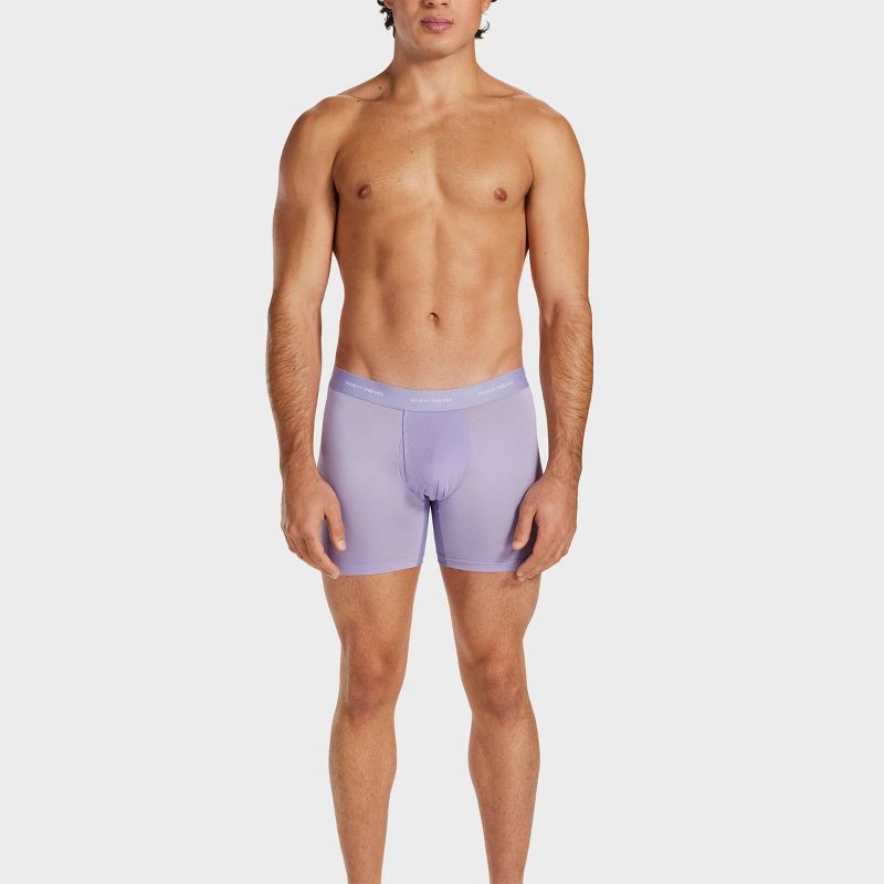 slide 8 of 9, Pair of Thieves Men's Quick Dry Boxer Briefs 3pk - Lavender M: Mid Rise, Knit, Solid Pattern, 3 ct