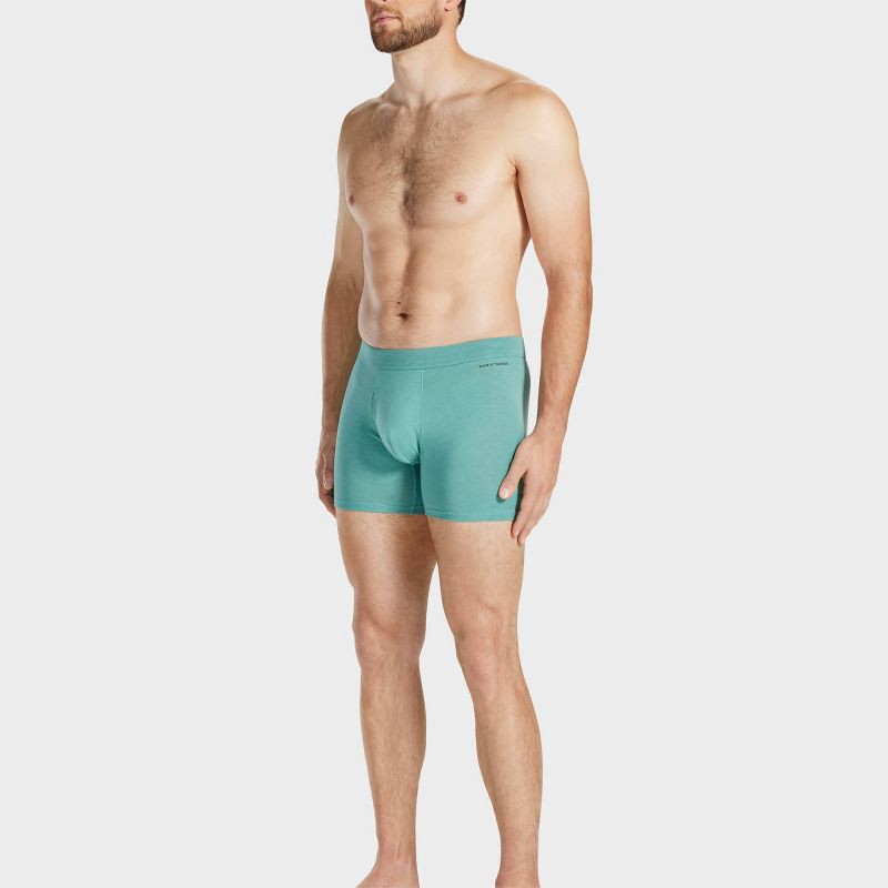 slide 5 of 11, Pair of Thieves Men's Quick Dry Cotton Boxer Briefs 3pk - Green S: Mid Rise, Knit, Fold Over Waistband, 3 ct