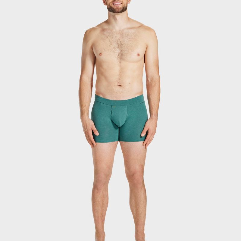 slide 6 of 11, Pair of Thieves Men's Quick Dry Cotton Boxer Briefs 3pk - Green M: Mid Rise, Fold Over Waistband, Machine Washable, 3 ct