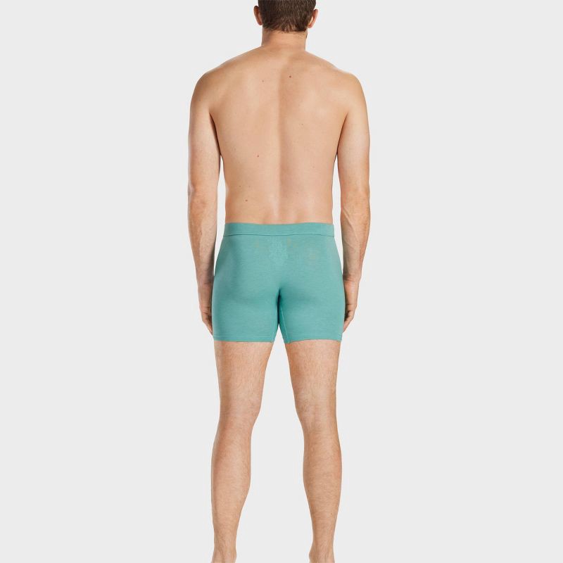slide 4 of 11, Pair of Thieves Men's Quick Dry Cotton Boxer Briefs 3pk - Green L: Mid Rise, Knit, Fold Over Waistband, 3 ct