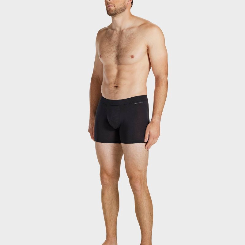 slide 6 of 7, Pair of Thieves Men's Quick Dry Cotton Boxer Briefs 3pk - Black S: Mid Rise, Fold Over Waistband, Machine Washable, 3 ct