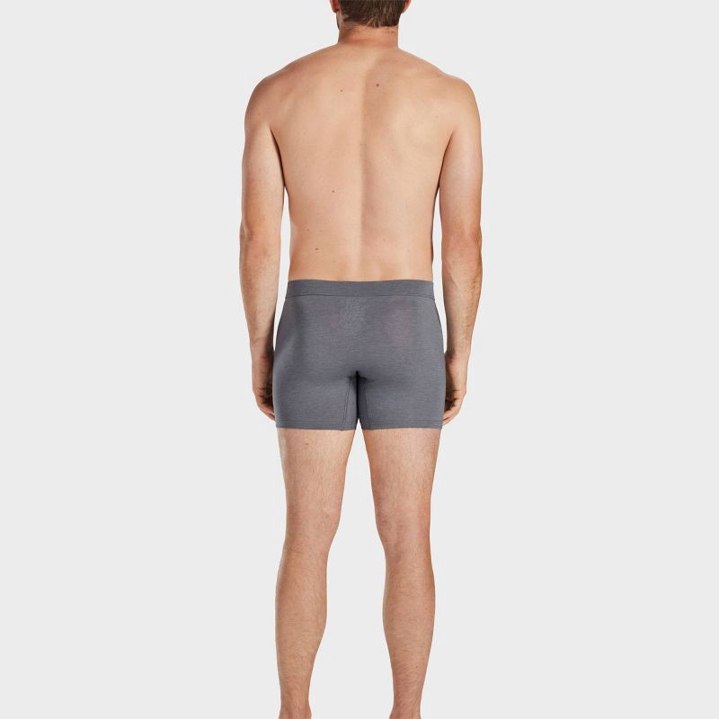 slide 4 of 11, Pair of Thieves Men's Quick Dry Cotton Boxer Briefs 3pk - Gray L: Mid Rise, Knit, Elastic Waistband, 3 ct