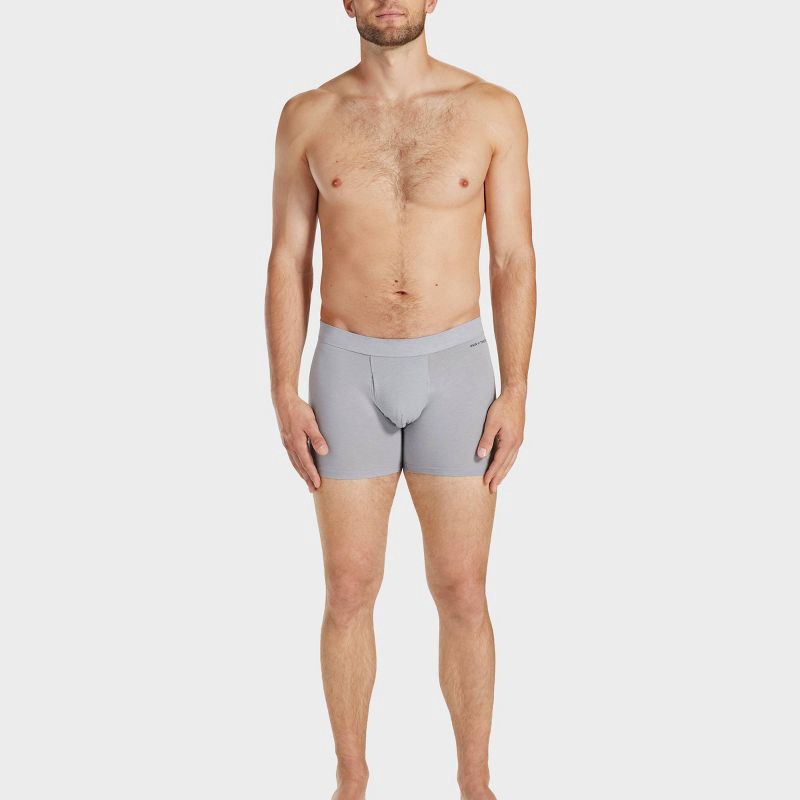 slide 6 of 11, Pair of Thieves Men's Quick Dry Cotton Boxer Briefs 3pk - Gray L: Mid Rise, Knit, Elastic Waistband, 3 ct