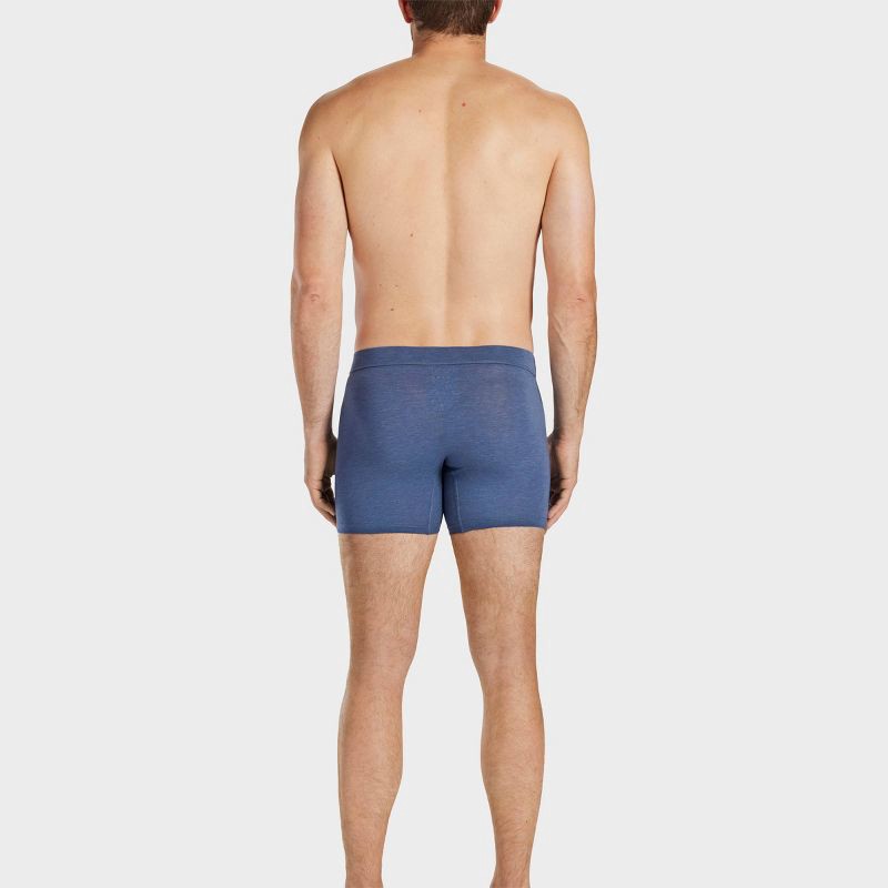 slide 4 of 11, Pair of Thieves Men's Quick Dry Cotton Boxer Briefs 3pk - Navy Blue M: Mid Rise, Full Waistband Elastic, 3 ct