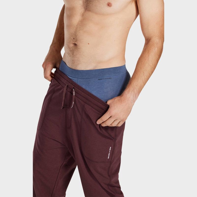 slide 5 of 11, Pair of Thieves Men's Quick Dry Cotton Boxer Briefs 3pk - Navy Blue M: Mid Rise, Full Waistband Elastic, 3 ct