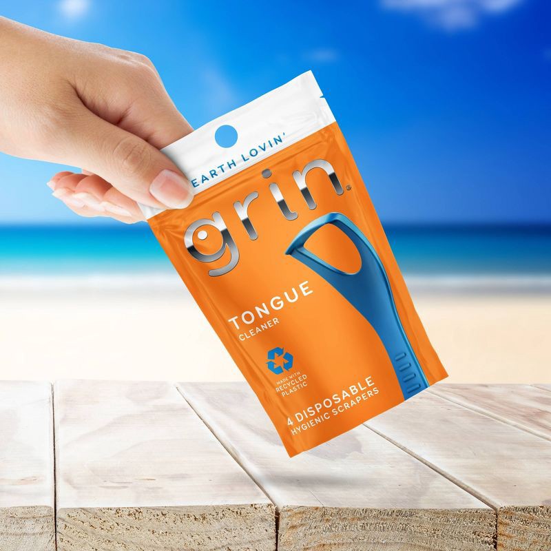 slide 6 of 7, Grin Oral Care Tongue Cleaner - Trial Size - 4ct, 4 ct