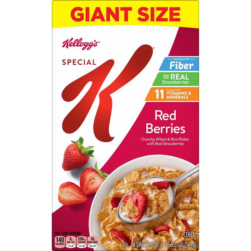 slide 6 of 11, Kellogg's Special K Red Berries Giant Cereal - 19.2oz, 19.2 oz