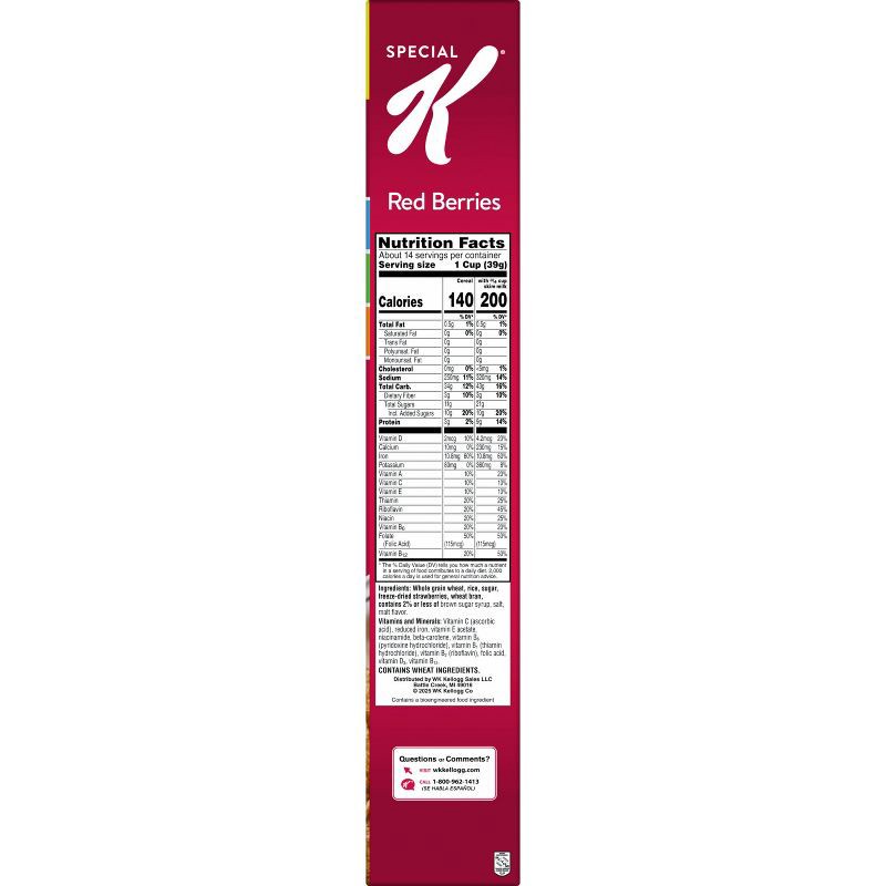 slide 9 of 11, Kellogg's Special K Red Berries Giant Cereal - 19.2oz, 19.2 oz