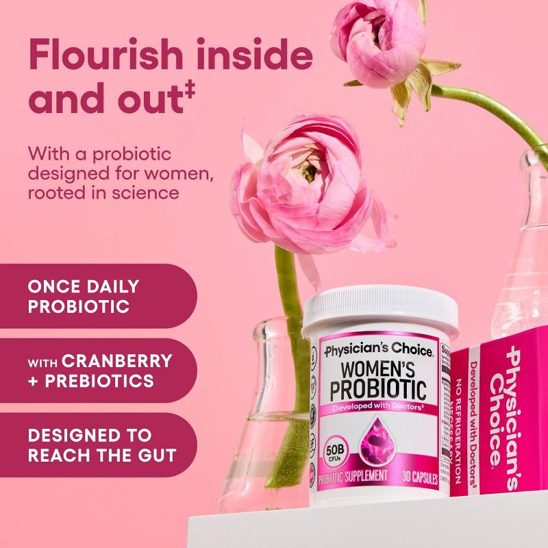 slide 3 of 7, Physician's Choice 50 Billion CFU Women's Probiotic Capsules - 60ct, 60 ct