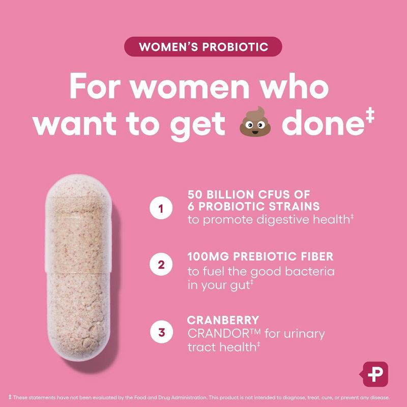 slide 5 of 7, Physician's Choice 50 Billion CFU Women's Probiotic Capsules - 60ct, 60 ct