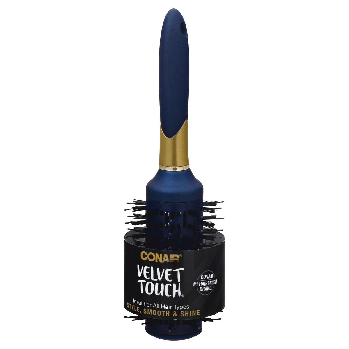 slide 3 of 11, Conair Velvet Touch Hairbrush 1 ea, 1 ct