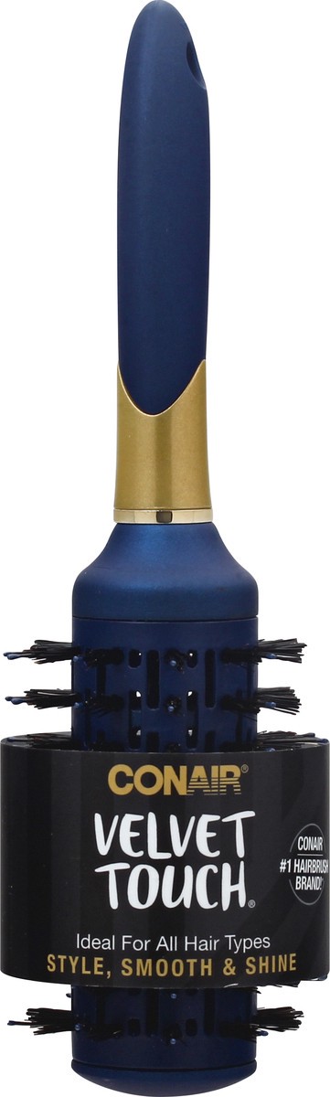 slide 7 of 11, Conair Velvet Touch Hairbrush 1 ea, 1 ct