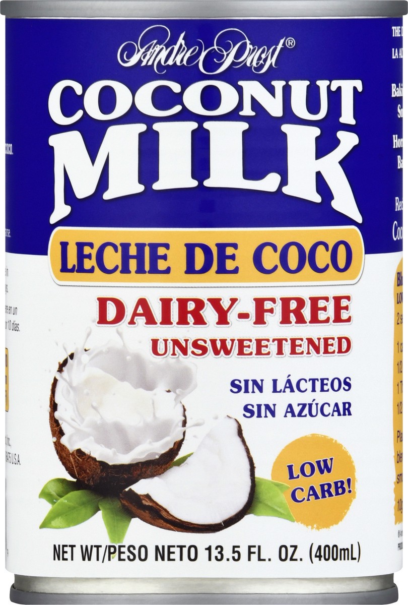 slide 9 of 9, Andre Prost Dairy-Free Unsweetened Coconut Milk 13.5 oz, 13.5 oz