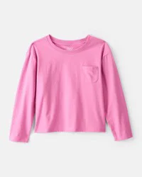 Carter's Carters Girls Long-Sleeve Top - Pink Pink S