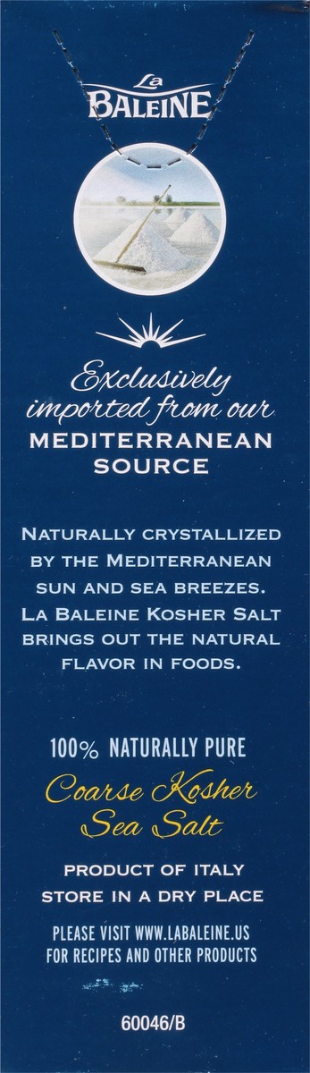 slide 8 of 9, La Baleine Kosher Sea Salt 33.5 oz, 33.5 oz