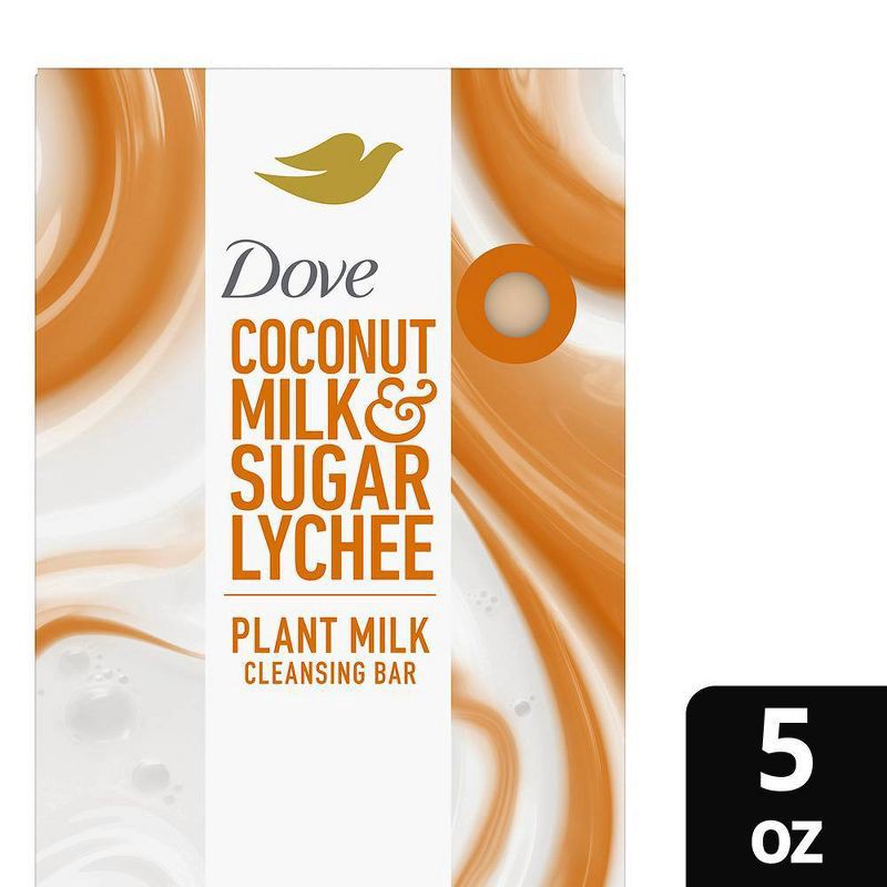 slide 1 of 11, Dove Beauty Plant Based Bar Soap - Coconut Milk & Sugar Lychee - 5oz, 5 oz