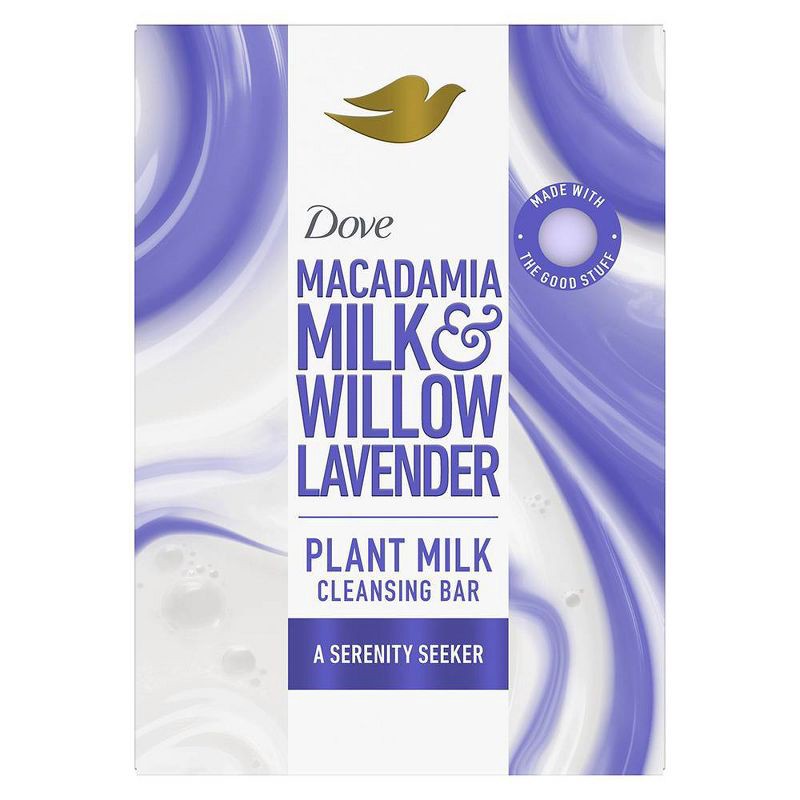 slide 2 of 12, Dove Beauty Plant Based Bar Soap - Macadamia Milk & Willow Lavender - 5oz, 5 oz