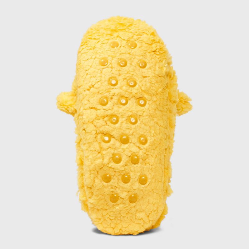 slide 4 of 4, Women's Disney Winnie the Pooh Slippers - Yellow M/L: Lightweight Slip-On House Footwear, Closed Round Toe, Flexible Outsole, 1 ct