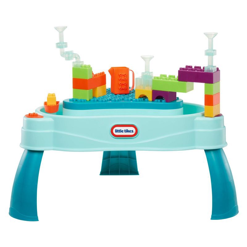 slide 2 of 7, Little Tikes Build and Splash Deluxe Water Table with Block Set - 50pc, 50 ct