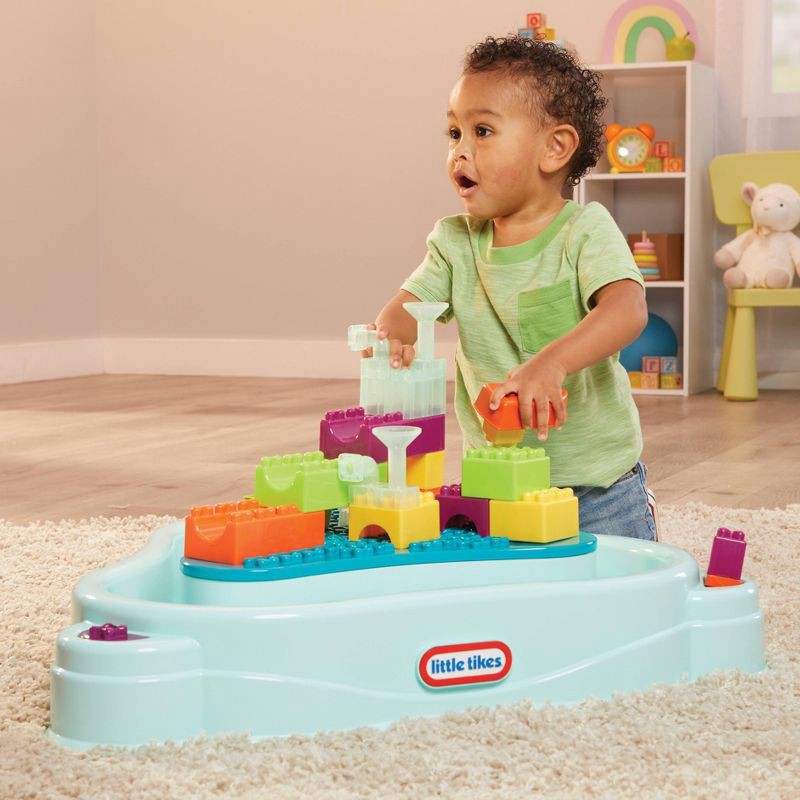 slide 3 of 7, Little Tikes Build and Splash Deluxe Water Table with Block Set - 50pc, 50 ct