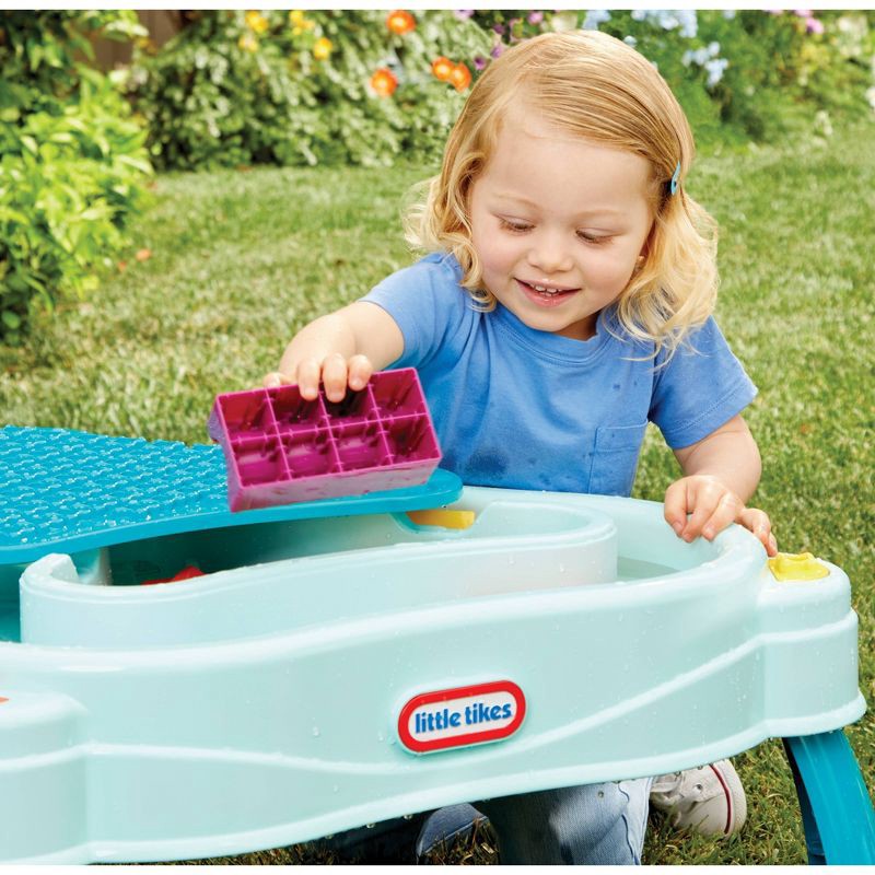 slide 4 of 7, Little Tikes Build and Splash Deluxe Water Table with Block Set - 50pc, 50 ct