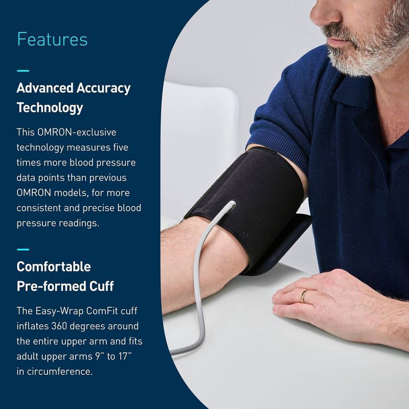 slide 4 of 9, Omron Series 7 Upper Arm Blood Pressure Monitor, 1 ct