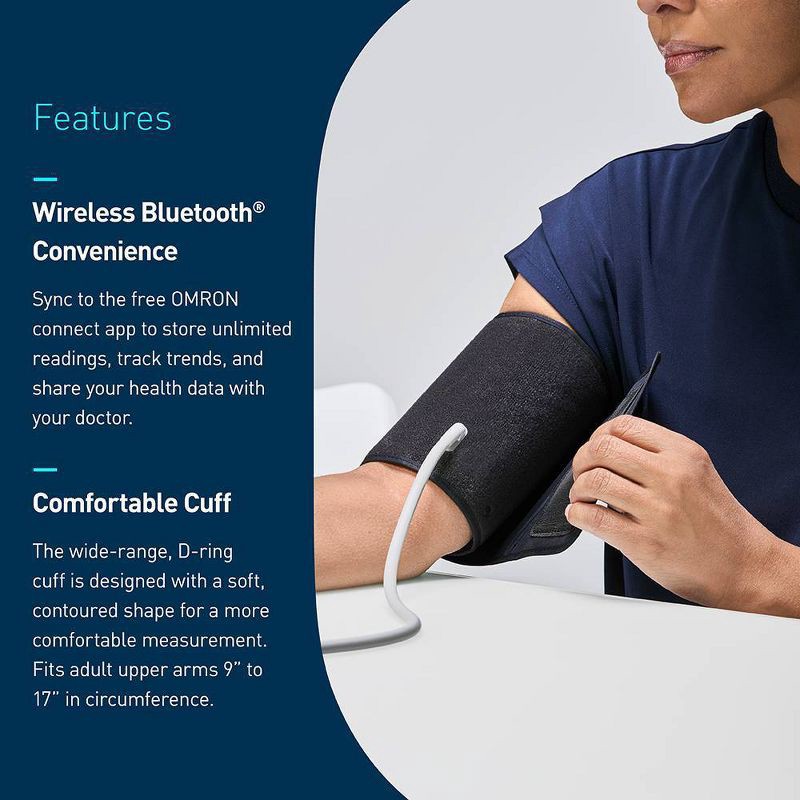 slide 3 of 5, Omron Series 5 Upper Arm Blood Pressure Monitor, 1 ct