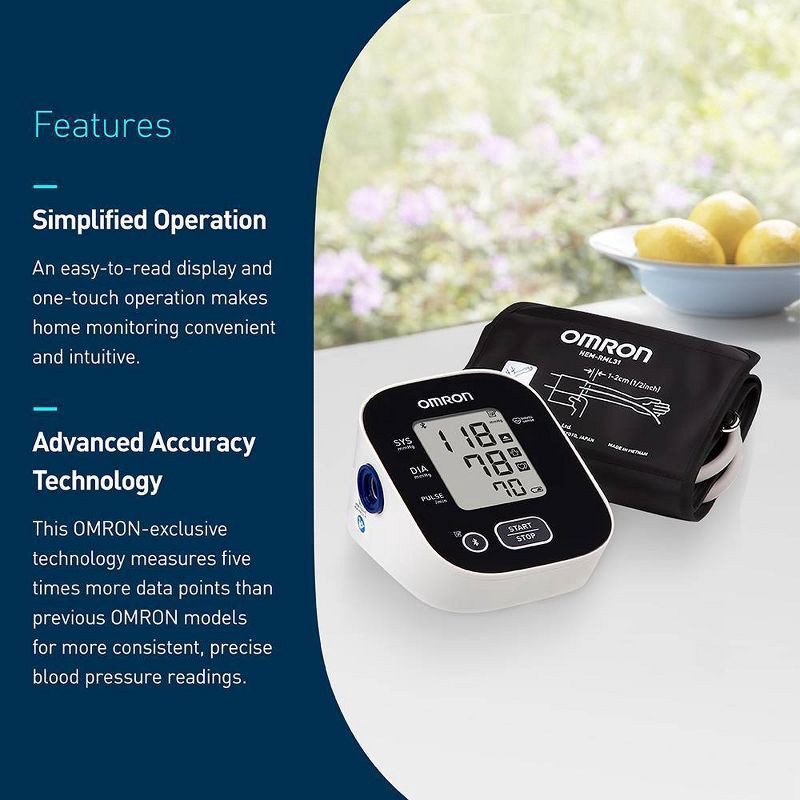 slide 2 of 6, Omron Series 3 Upper Arm Blood Pressure Monitor with Bluetooth, 1 ct