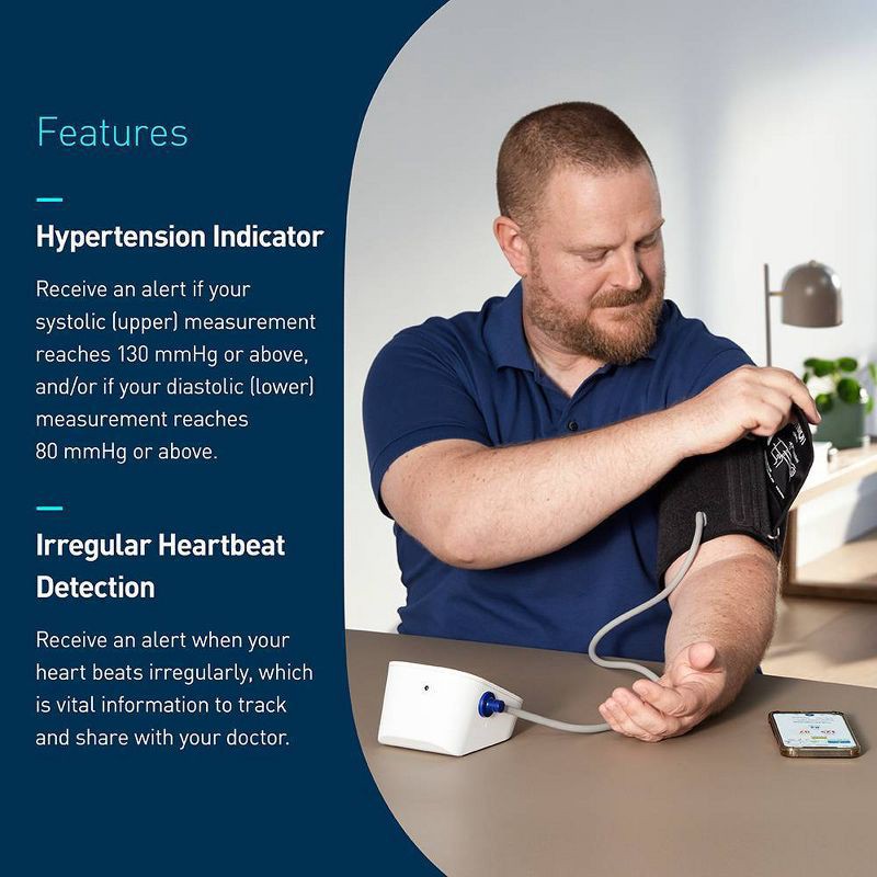 slide 3 of 6, Omron Series 3 Upper Arm Blood Pressure Monitor with Bluetooth, 1 ct