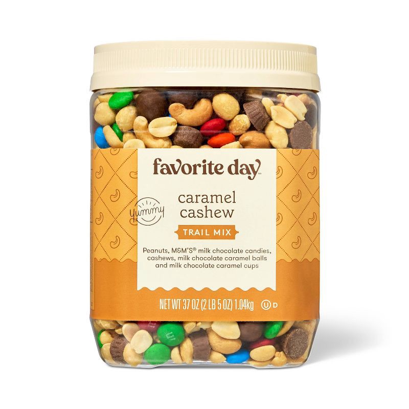 slide 1 of 4, Caramel Cashew Trail Mix - 37oz - Favorite Day™, 37 oz