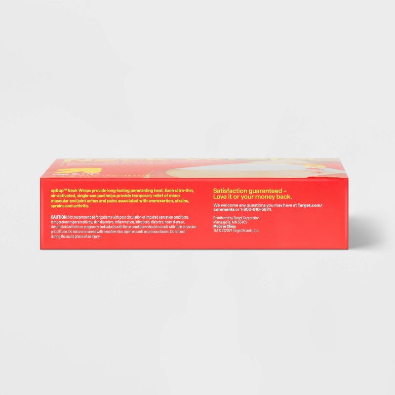slide 3 of 3, Heat wraps for Neck - 4pk - up&up™, 4 ct