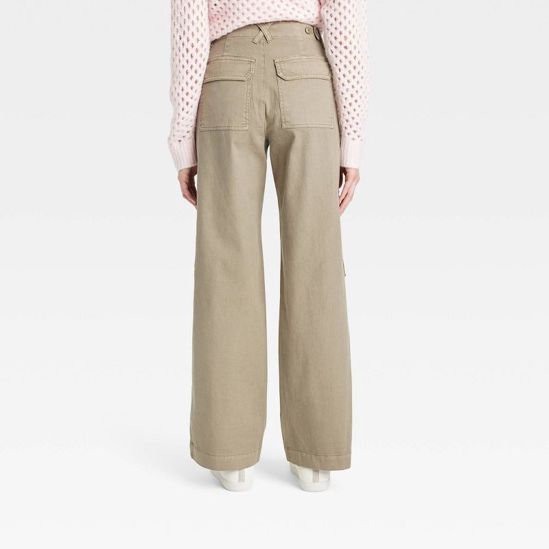 slide 3 of 3, Women's Mid-Rise Utility Cargo Pants - Universal Thread™ Brown 2, 1 ct