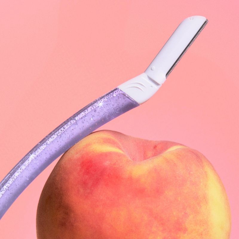 slide 4 of 9, Billie Sparkle Dermaplaning Starter Kit - Reusable Handle + 3 Refill Blades, 1 ct