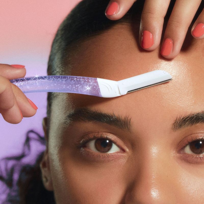 slide 6 of 9, Billie Sparkle Dermaplaning Starter Kit - Reusable Handle + 3 Refill Blades, 1 ct