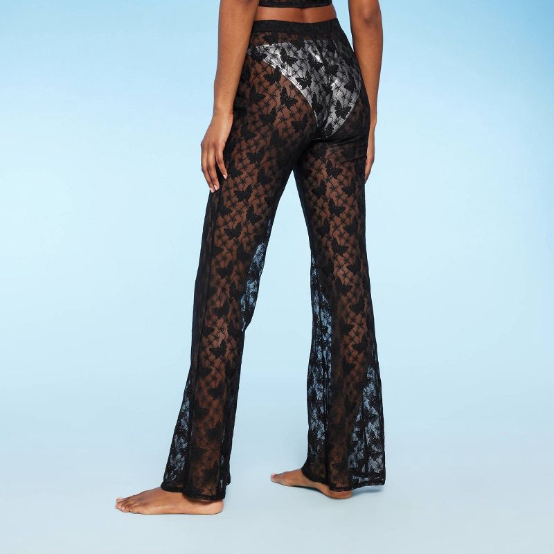 Women's High-Waisted Flare Leggings - Wild Fable Black L 1 ct