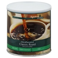 slide 1 of 9, Signature Select Decaffeinated Medium-Dark Roast Ground Classic Roast Coffee 30.5 oz, 