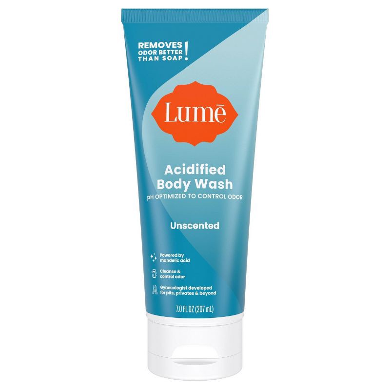 slide 1 of 9, Lume Body Wash - Unscented - 7oz, 7 oz