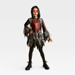Kids' Mystic Red Glitter Halloween Costume Shiny Bones S - Hyde & EEK! Boutique™