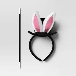 Kids' Magician Bunny Halloween Costume Accessory Set - Hyde and EEK! Boutique™: Wand & Hat