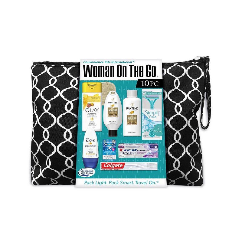 slide 1 of 3, Convenience Kits International Women's Travel Bath and Body Kit - Trial Size - 10pc, 10 ct