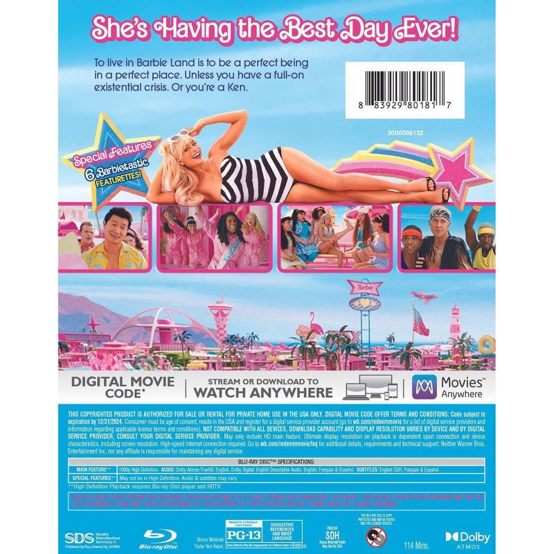 slide 3 of 3, Warner Home Video Barbie (Blu-ray), 1 ct