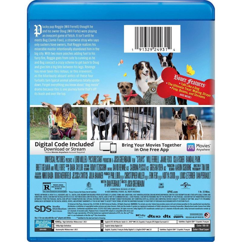 slide 3 of 3, Universal Home Video Strays (Blu-ray), 1 ct